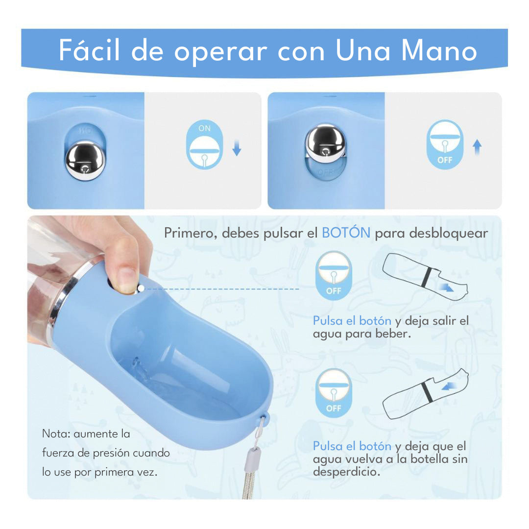 DISPENSADOR PORTÁTIL DE AGUA MASCOTA