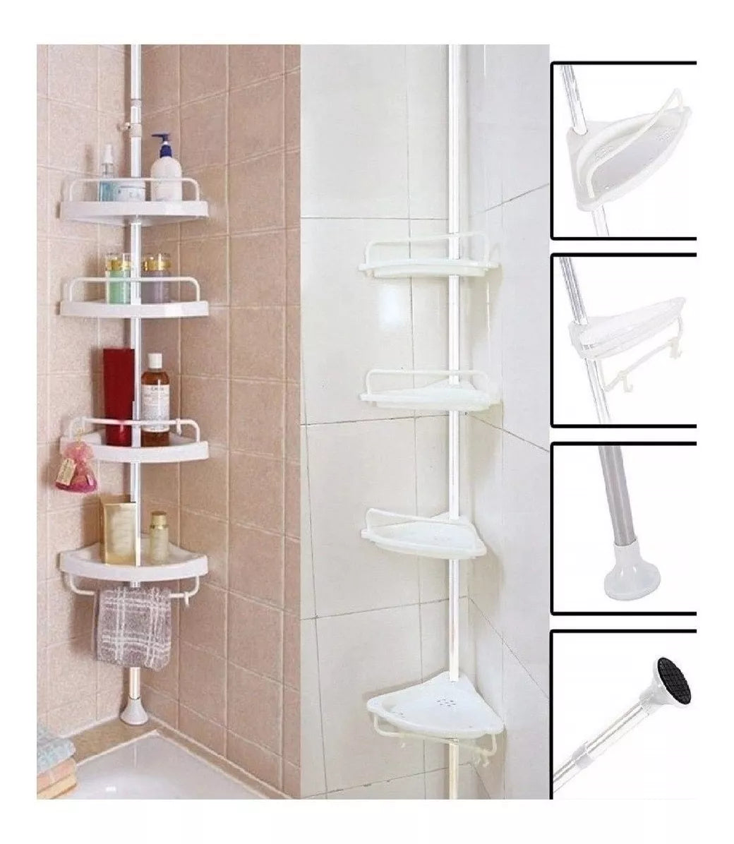 ORGANIZADOR ESQUINERO PARA BAÑO AJUSTABLE